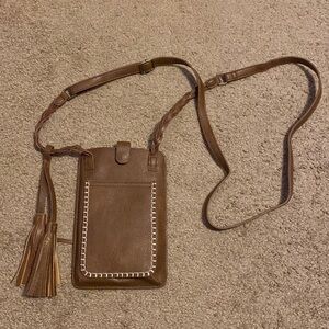 NWOT Save the Girls Brown Crossbody